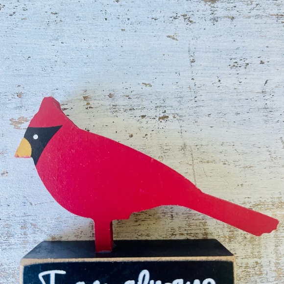 *Wooden Cardinal on “I Am Always With You” Base - Picture 10 of 13
